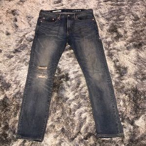 Gap jeans denim distressed 32x32 slim fit